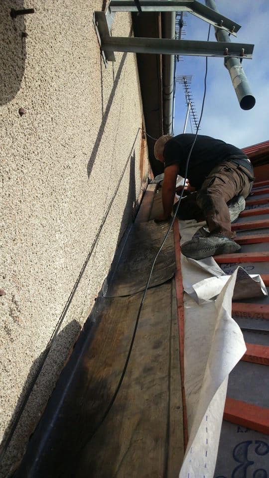 Holywell flintshire roof - Clive at work