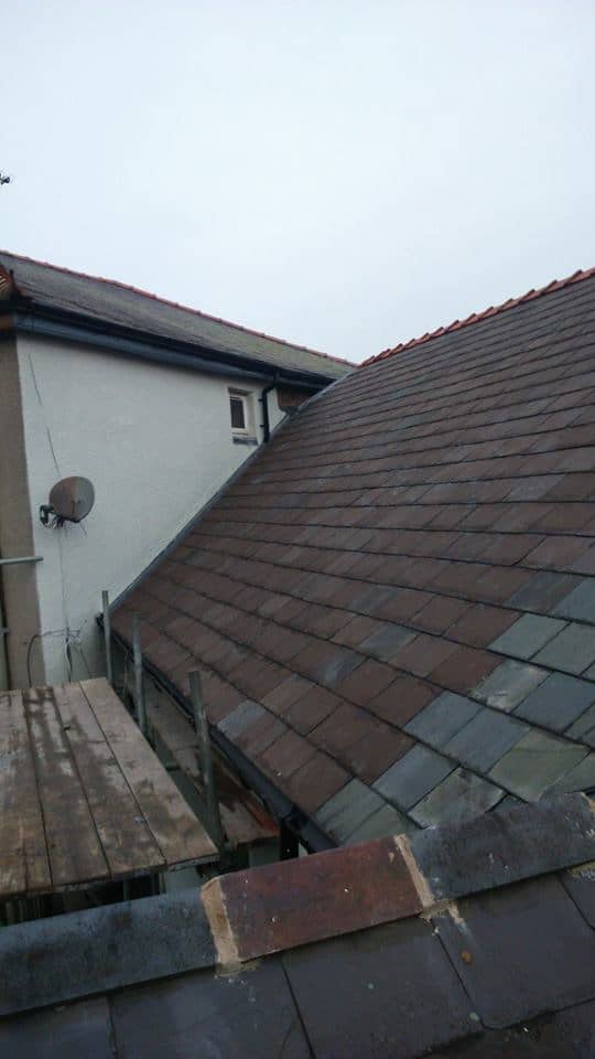 holywell flintshire slate roof - completed work pic 1