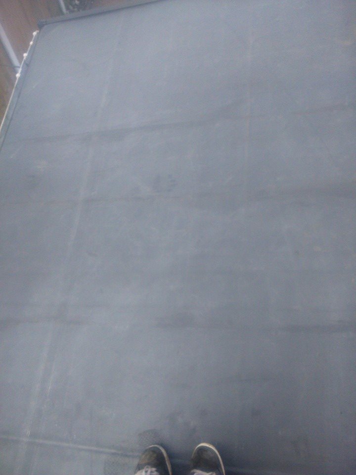EPDM Rubber roofing in place - roof job finished - Mold Flinthire